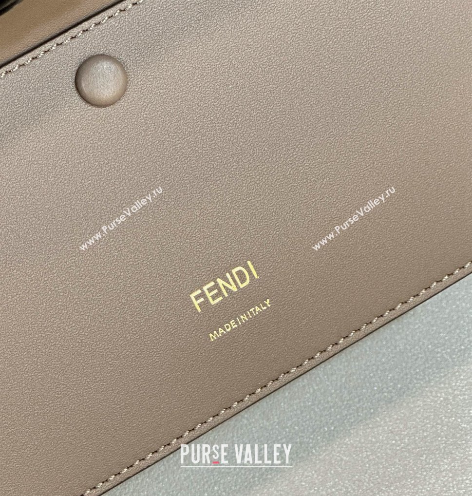 Fendi Baguette Medium Bag in Braided Leather Black/Grey 2024 8630 (CL-240219091)