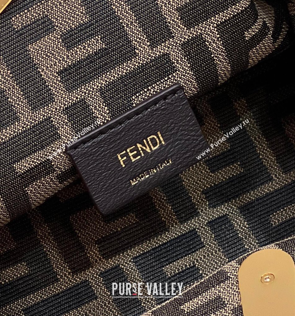 Fendi First Small Bag in Interlaced Leather Dusty Nude 2024 80103 (CL-240220006)