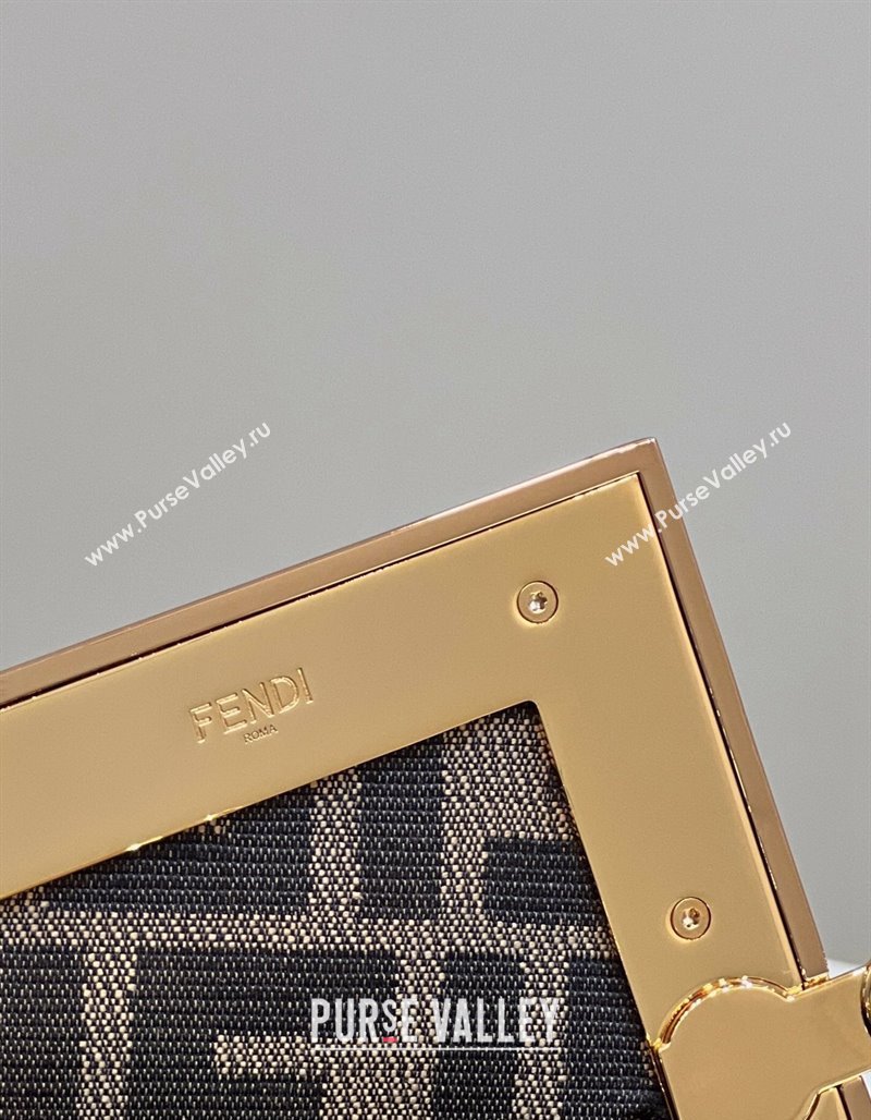 Fendi First Small Bag in Interlaced Leather Dusty Nude 2024 80103 (CL-240220006)