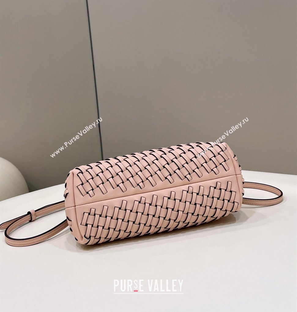 Fendi First Small Bag in Interlaced Leather Light Pink 2024 80103 (CL-240220008)