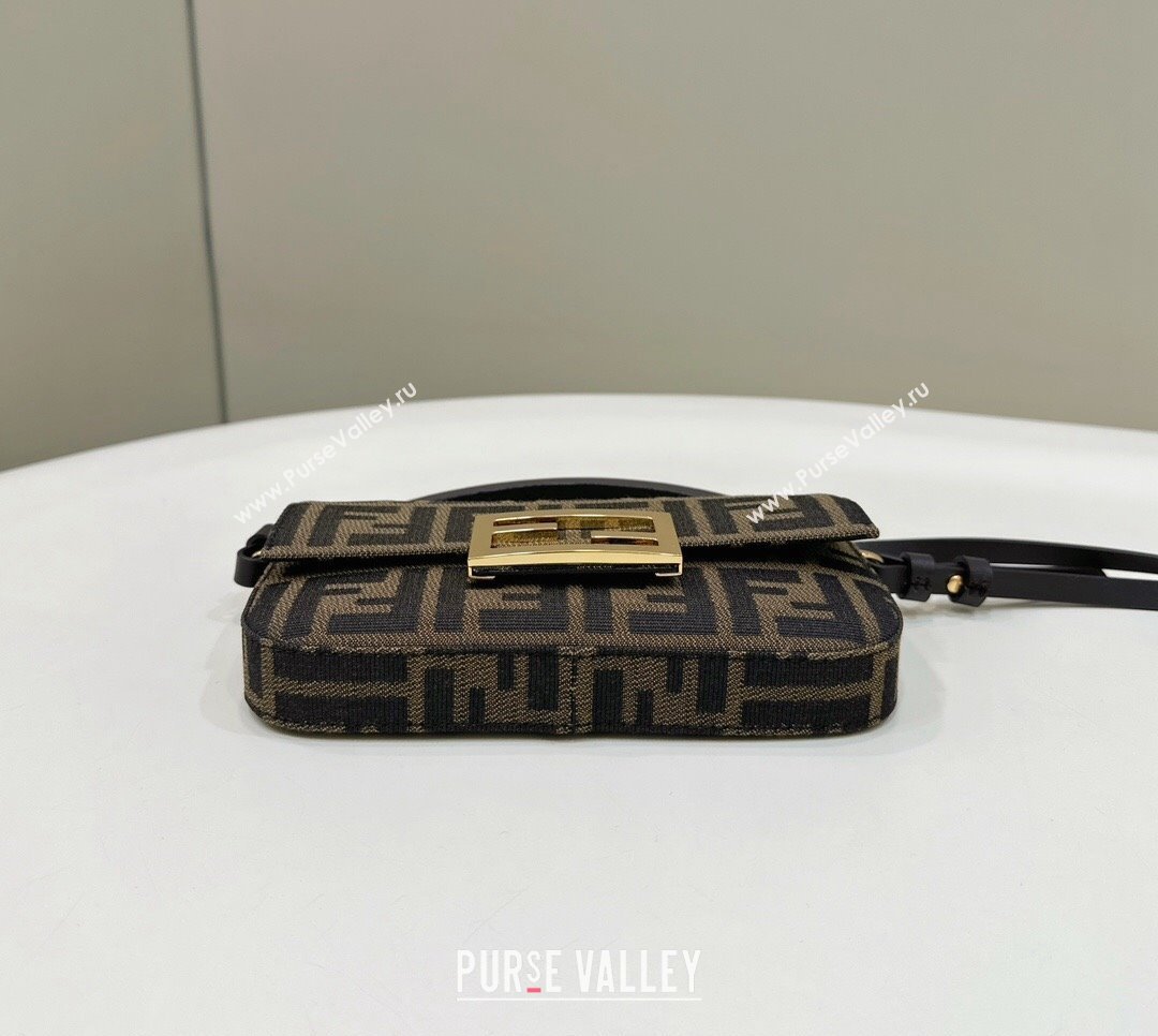 Fendi Baguette Bag Phone in FF Fabric Brown 2024 8620A (CL-240219094)