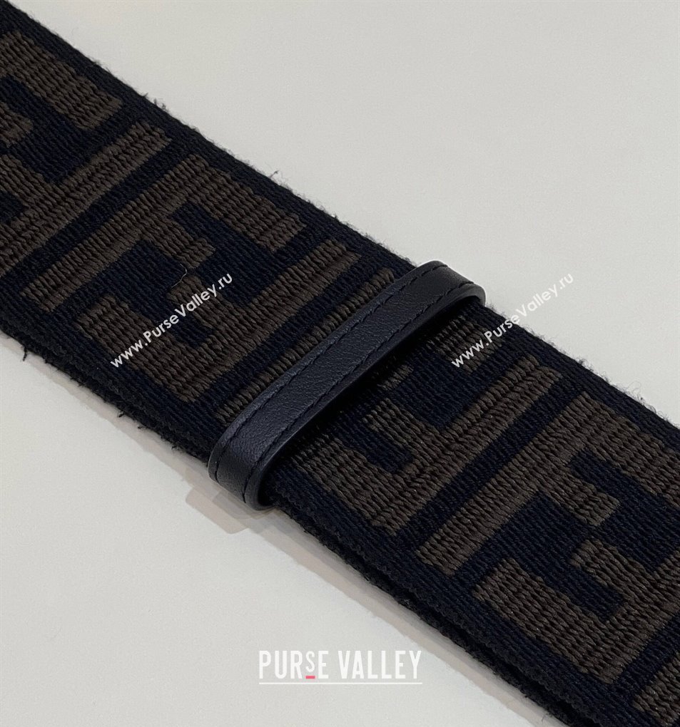 Fendi Strap You Canvas FF Shoulder Strap 140cm Navy Blue 2024 907 (CL-240219095)