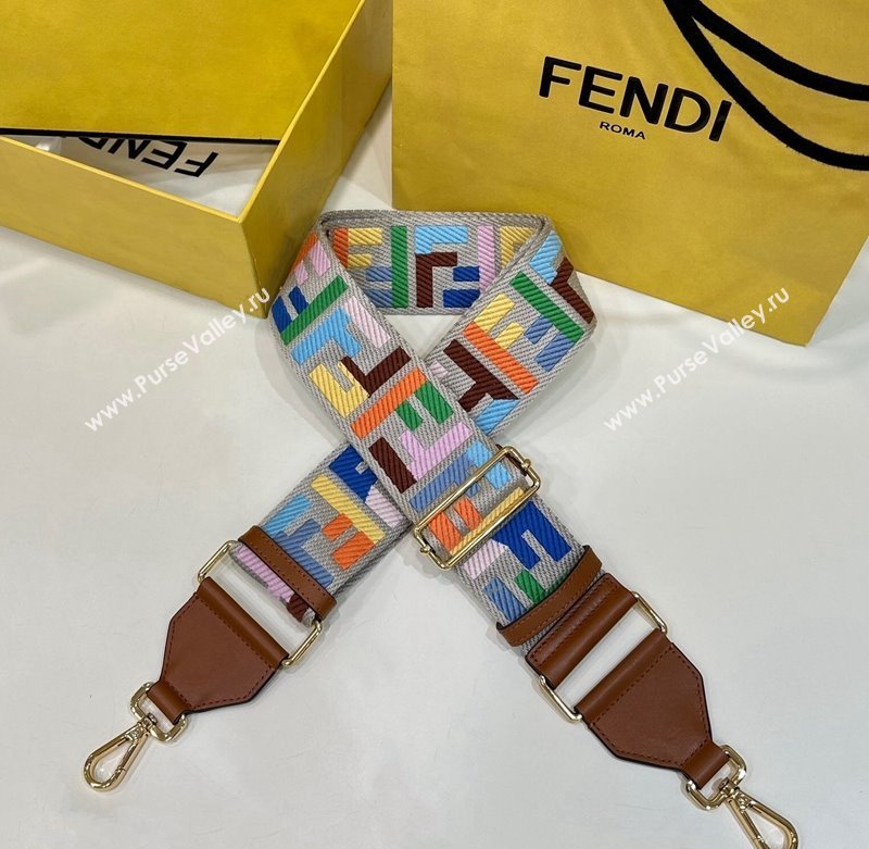 Fendi Strap You Canvas FF Shoulder Strap 140cm Multicolor 2024 907 (CL-240219096)