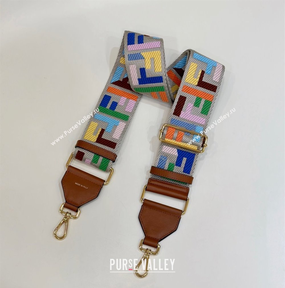 Fendi Strap You Canvas FF Shoulder Strap 140cm Multicolor 2024 907 (CL-240219096)