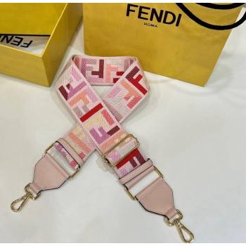 Fendi Strap You Canvas FF Shoulder Strap 140cm Light Pink 2024 907 (CL-240219097)