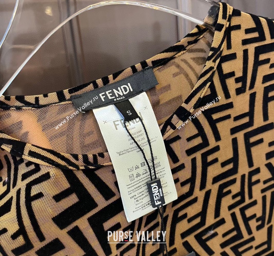 Fendi Long Sleeve Swimwear Brown 2024 0307 (XMN-240307002)