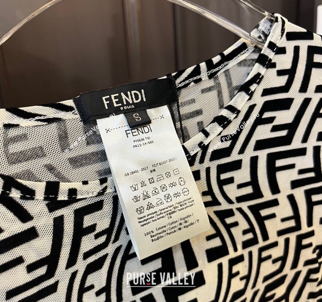 Fendi Long Sleeve Swimwear Light Beige/Black 2024 0307 (XMN-240307001)