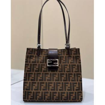 Fendi Baguette Small Tote Bag in Brown FF Fabric 2024 8316F (CL-240312076)