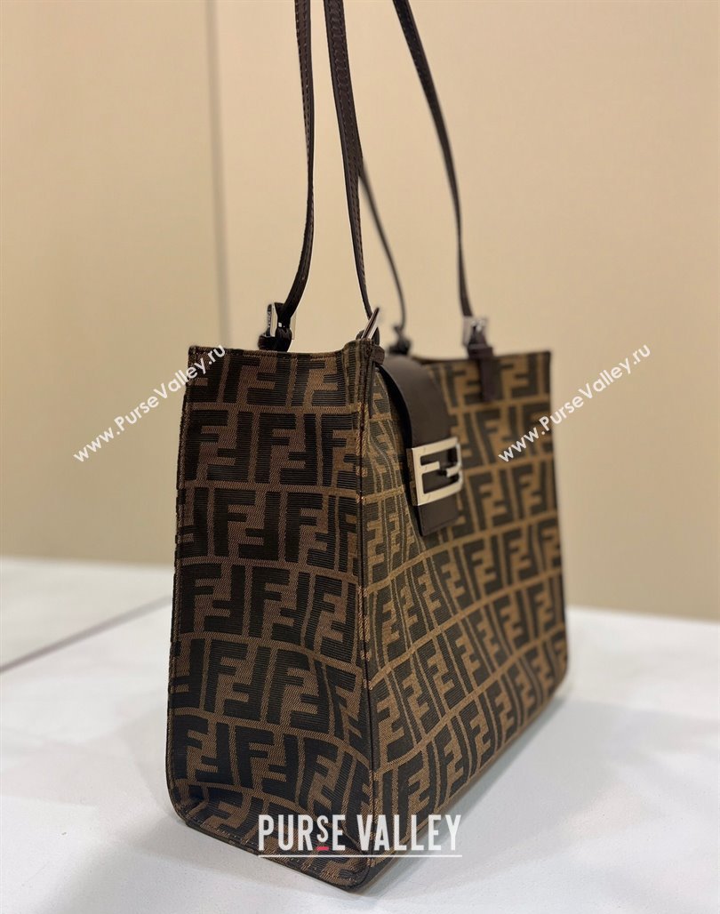Fendi Baguette Small Tote Bag in Brown FF Fabric 2024 8316F (CL-240312076)