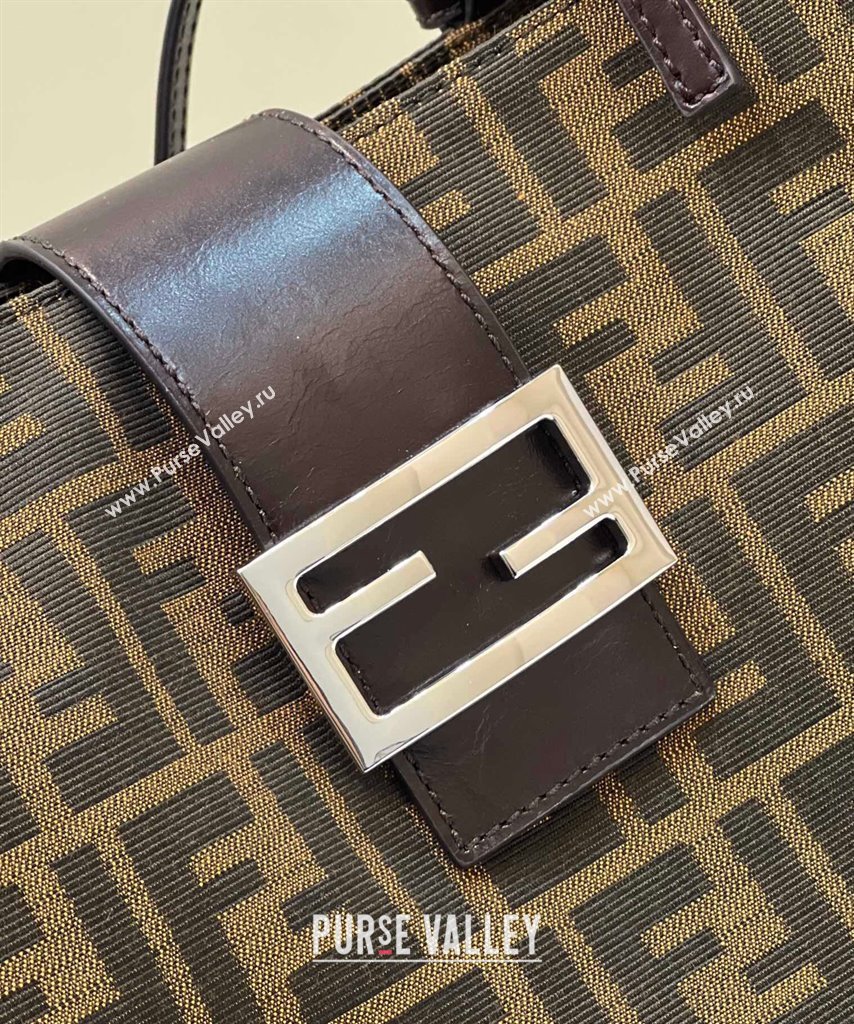 Fendi Baguette Small Tote Bag in Brown FF Fabric 2024 8316F (CL-240312076)