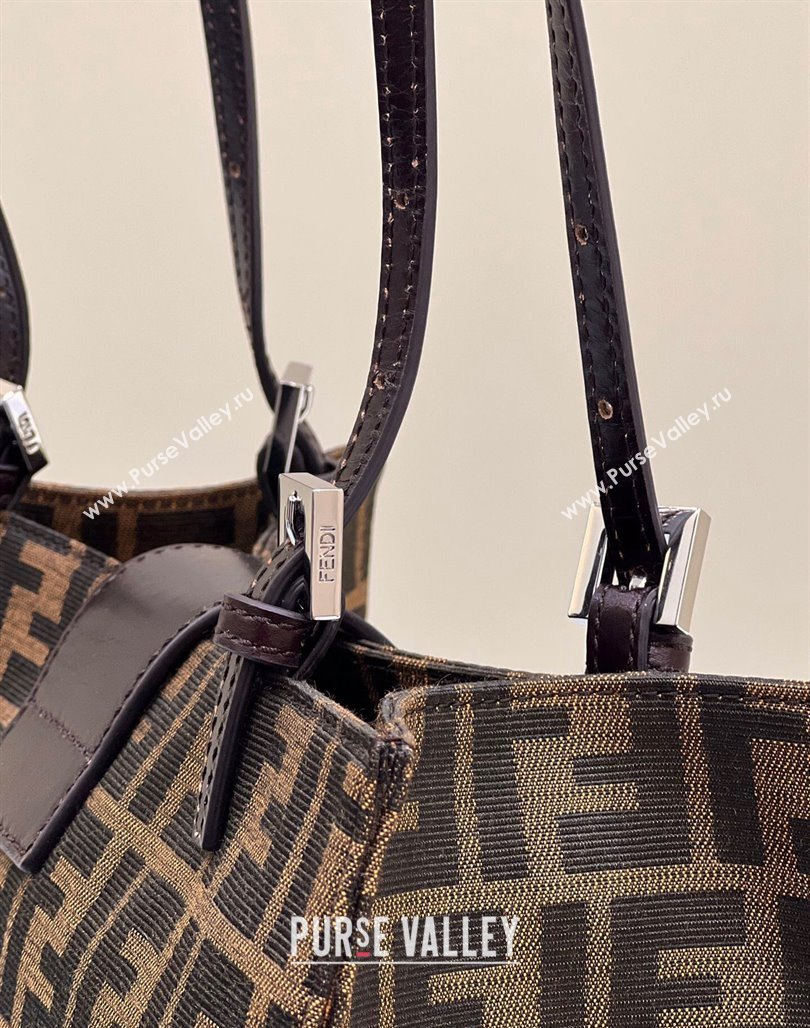 Fendi Baguette Small Tote Bag in Brown FF Fabric 2024 8316F (CL-240312076)