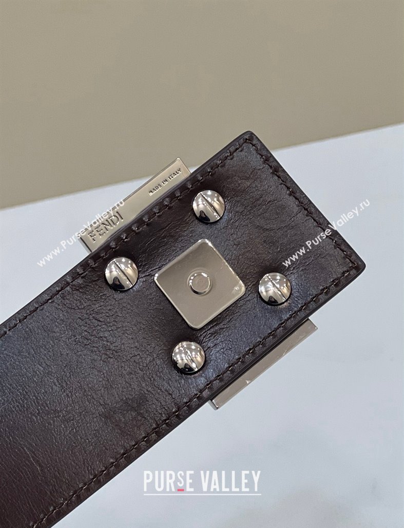 Fendi Baguette Small Tote Bag in Brown FF Fabric 2024 8316F (CL-240312076)