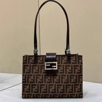 Fendi Baguette Mini Tote Bag in Brown FF Fabric 2024 8316S (CL-240312075)