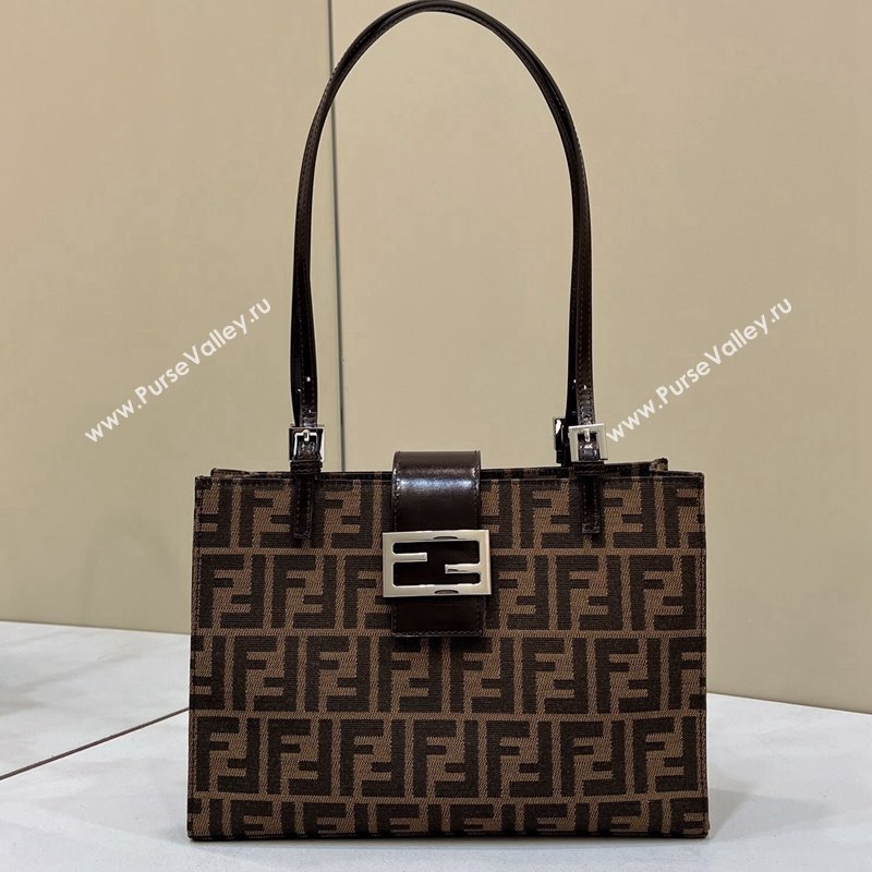 Fendi Baguette Mini Tote Bag in Brown FF Fabric 2024 8316S (CL-240312075)