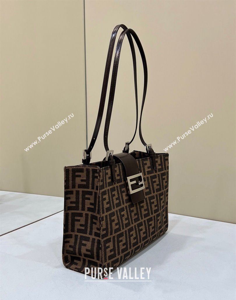 Fendi Baguette Mini Tote Bag in Brown FF Fabric 2024 8316S (CL-240312075)