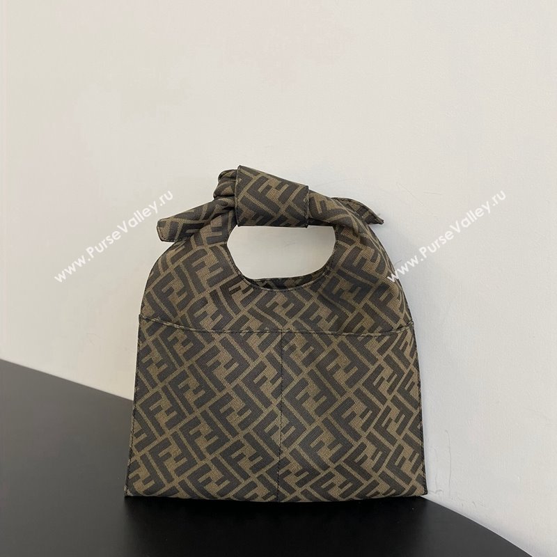 Fendi Brown FF Fabric Top handle bag 2024 0416 (AF-240416012)