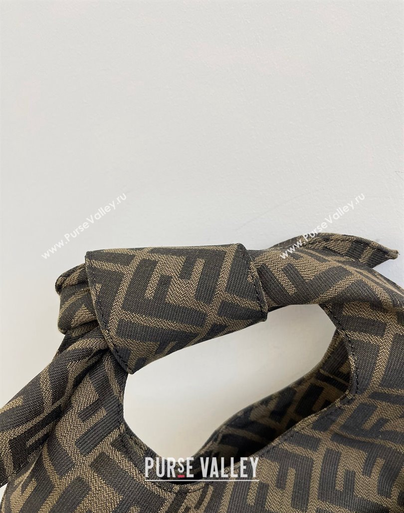 Fendi Brown FF Fabric Top handle bag 2024 0416 (AF-240416012)