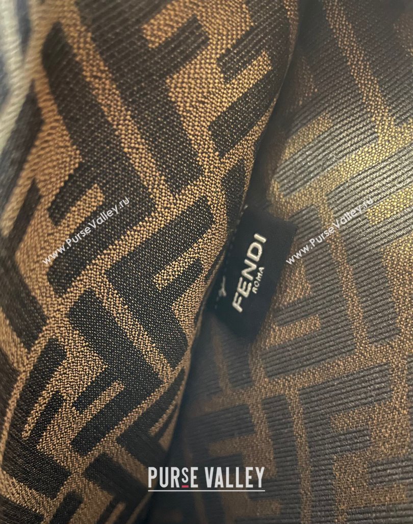 Fendi Brown FF Fabric Top handle bag 2024 0416 (AF-240416012)