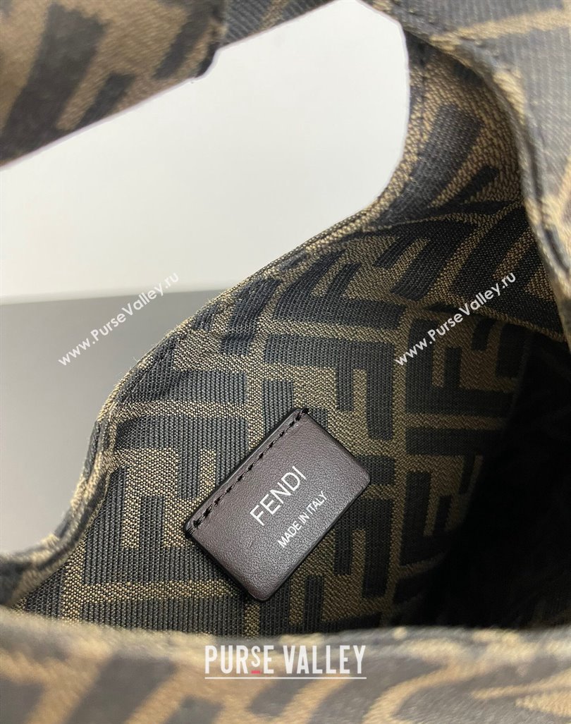 Fendi Brown FF Fabric Top handle bag 2024 0416 (AF-240416012)