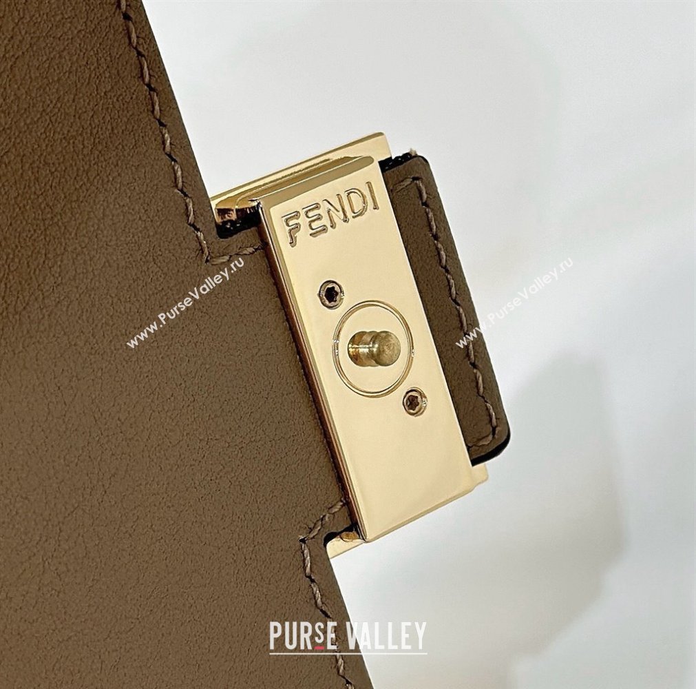 Fendi Wallet On Chain Baguette Mini Bag in Brown FF Fabric 2024 8638 (CL-240416011)