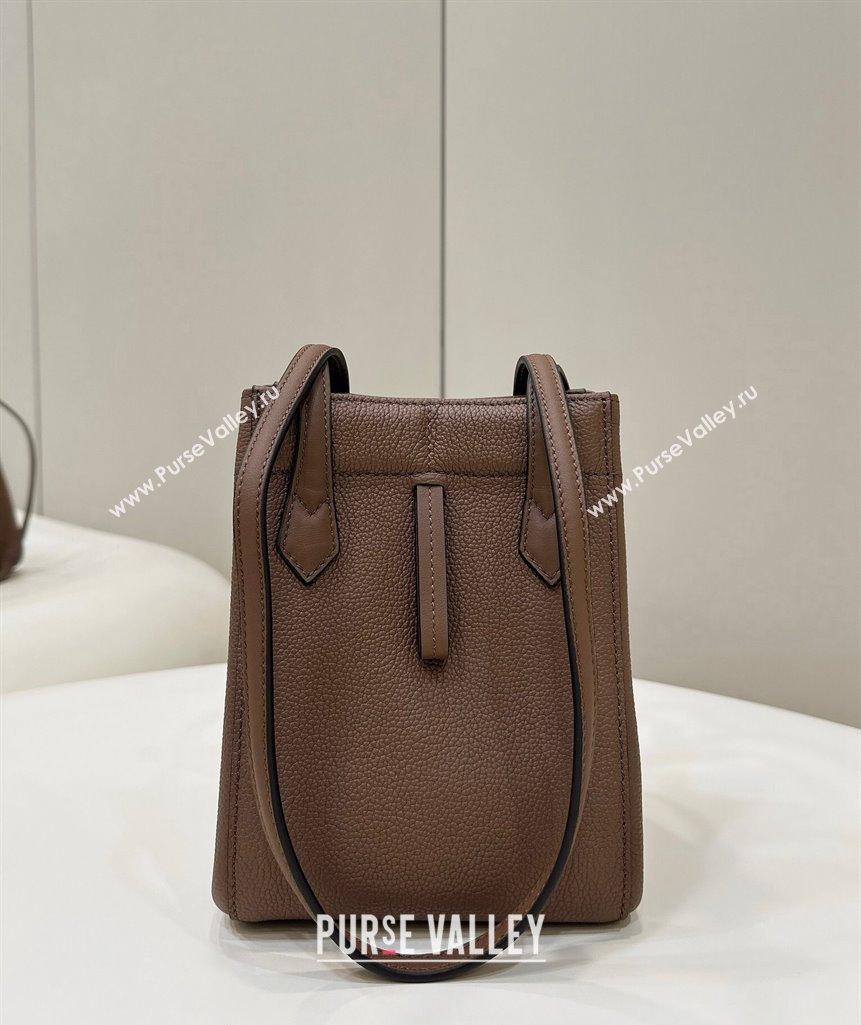 Fendi Origami Mini Bag in Leather that can be transformed Brown 2024 8626 TOP (CL-240416018)