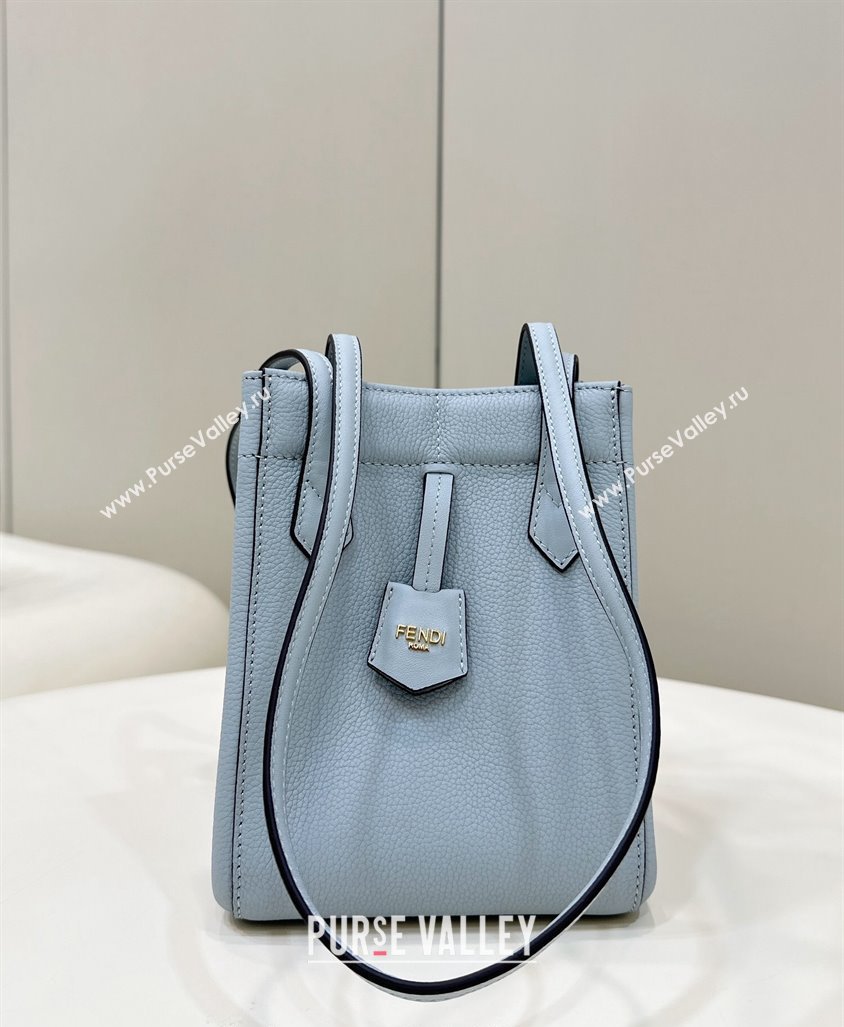 Fendi Origami Mini Bag in Leather that can be transformed Light Blue 2024 8626 TOP (CL-240416019)