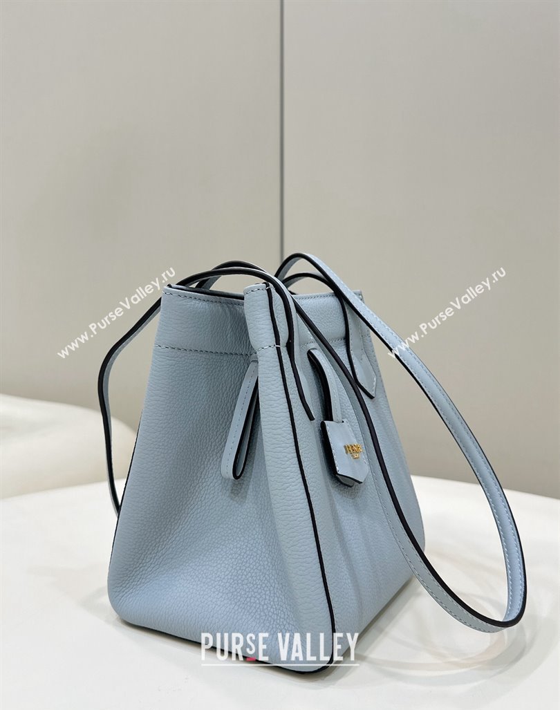 Fendi Origami Mini Bag in Leather that can be transformed Light Blue 2024 8626 TOP (CL-240416019)