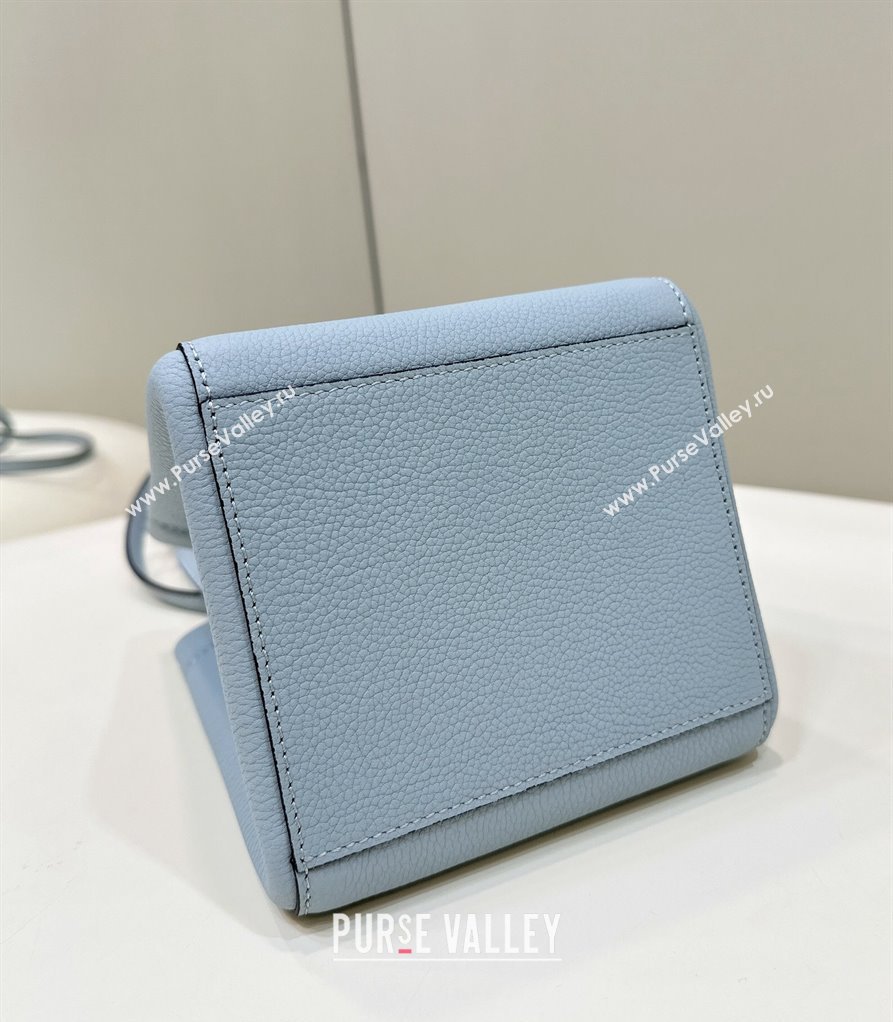Fendi Origami Mini Bag in Leather that can be transformed Light Blue 2024 8626 TOP (CL-240416019)