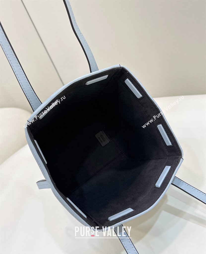 Fendi Origami Mini Bag in Leather that can be transformed Light Blue 2024 8626 TOP (CL-240416019)