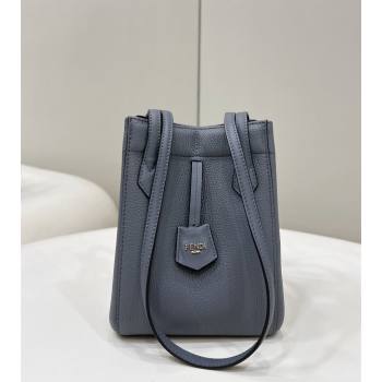 Fendi Origami Mini Bag in Leather that can be transformed Grey Blue 2024 8626 TOP (CL-240416020)