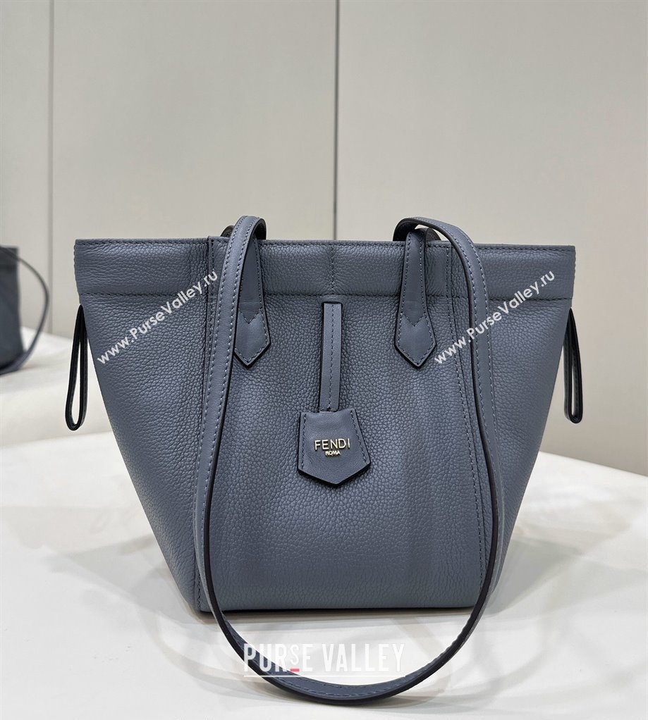 Fendi Origami Mini Bag in Leather that can be transformed Grey Blue 2024 8626 TOP (CL-240416020)