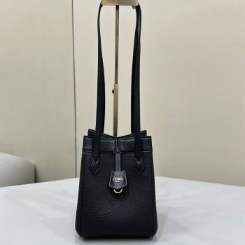 Fendi Origami Mini Bag in Leather that can be transformed Black 2024 8626 TOP (CL-240416022)