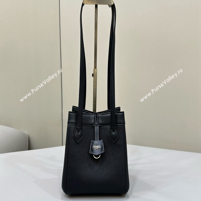 Fendi Origami Mini Bag in Leather that can be transformed Black 2024 8626 TOP (CL-240416022)