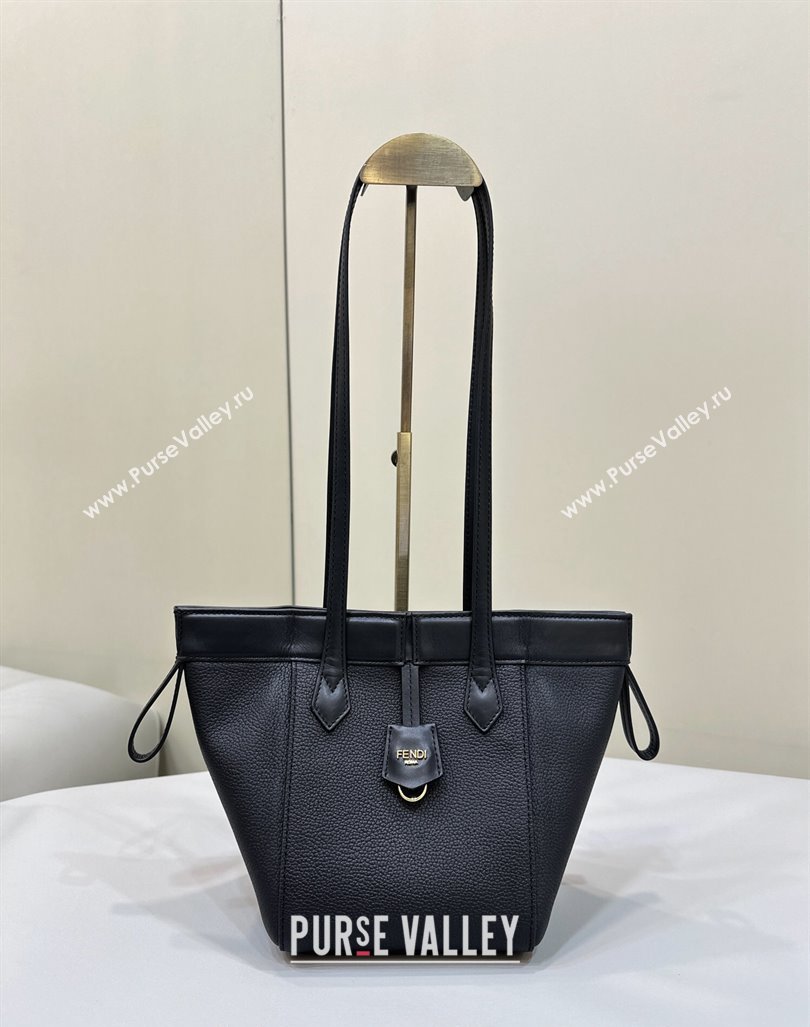 Fendi Origami Mini Bag in Leather that can be transformed Black 2024 8626 TOP (CL-240416022)