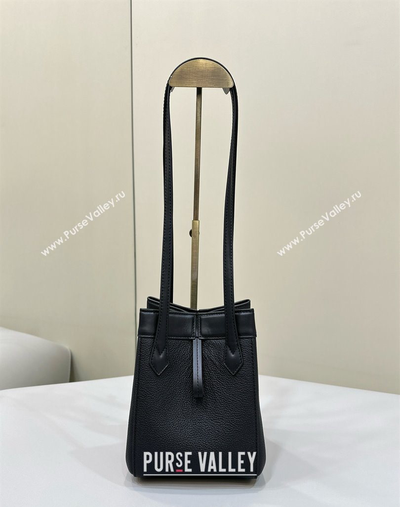 Fendi Origami Mini Bag in Leather that can be transformed Black 2024 8626 TOP (CL-240416022)