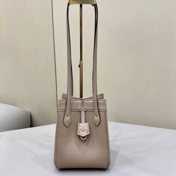 Fendi Origami Mini Bag in Leather that can be transformed Grey 2 2024 8626 TOP (CL-240416023)