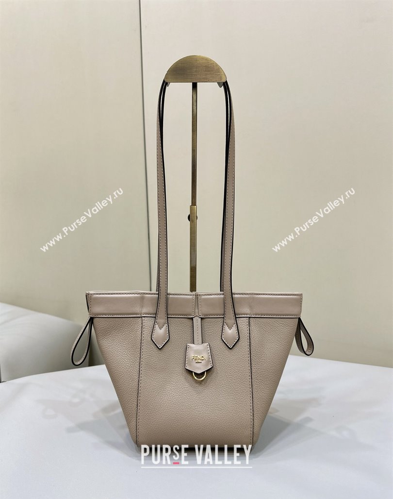 Fendi Origami Mini Bag in Leather that can be transformed Grey 2 2024 8626 TOP (CL-240416023)