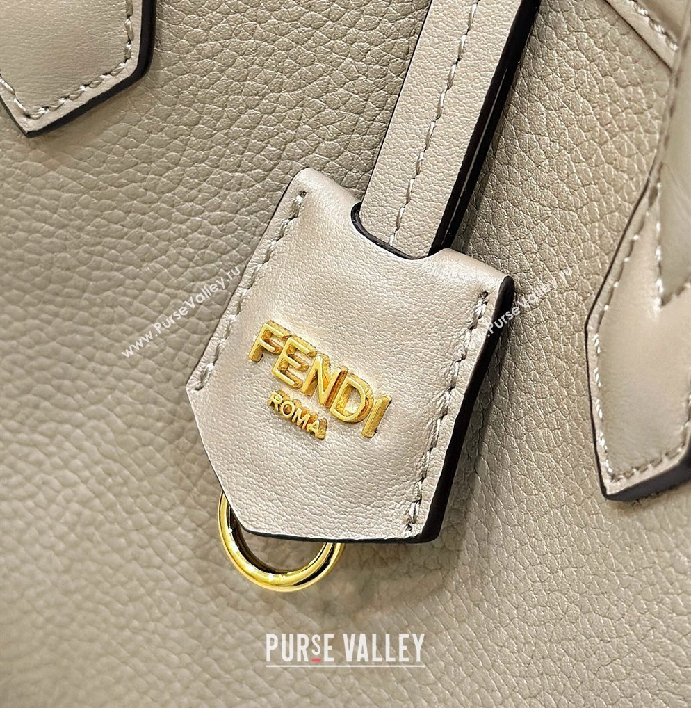 Fendi Origami Mini Bag in Leather that can be transformed Grey 2 2024 8626 TOP (CL-240416023)