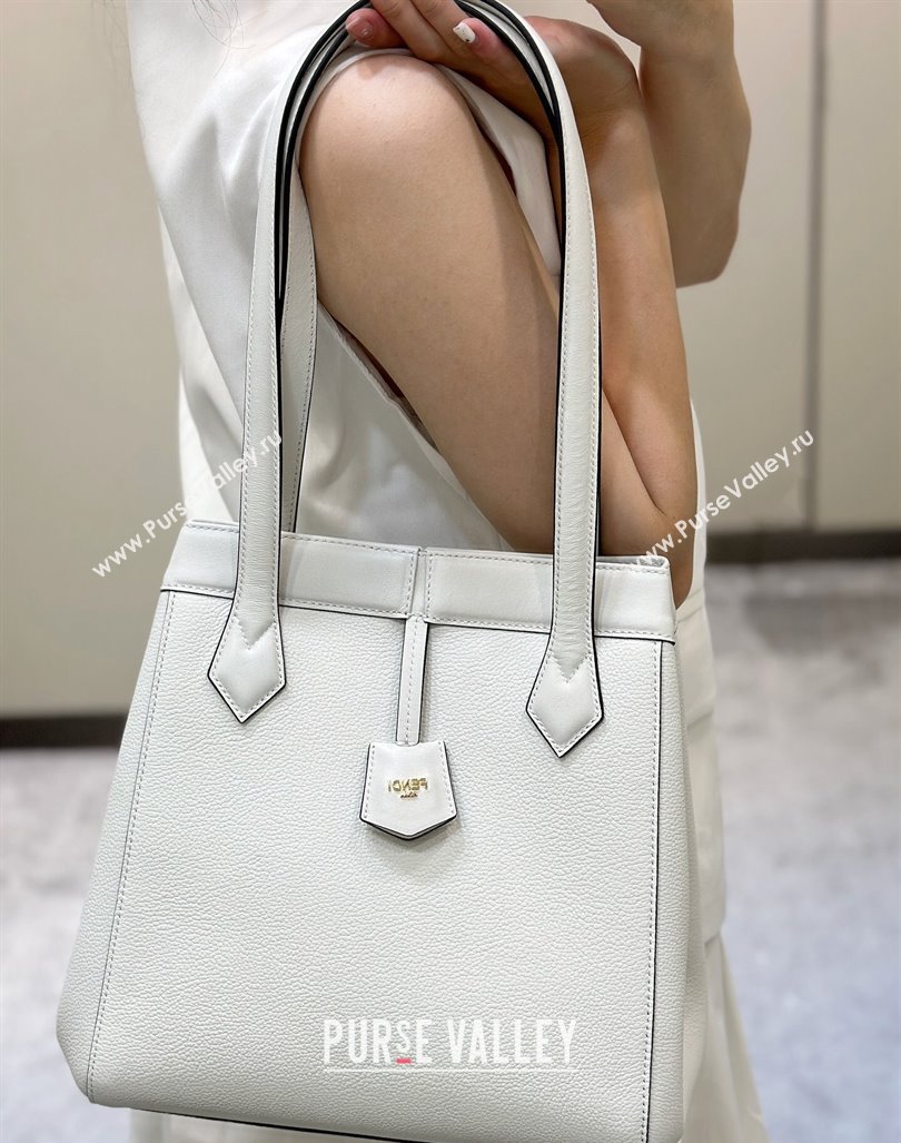 Fendi Origami Medium Bag in Leather that can be transformed White 2024 8626 TOP (CL-240416024)