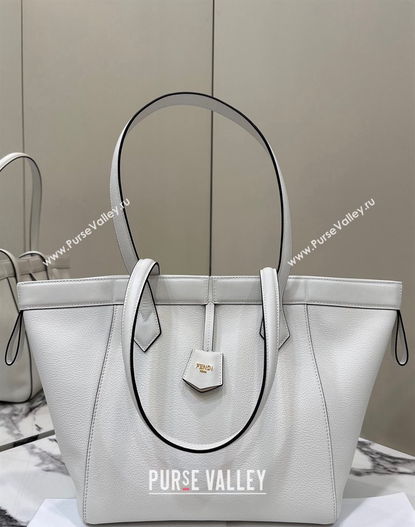 Fendi Origami Medium Bag in Leather that can be transformed White 2024 8626 TOP (CL-240416024)
