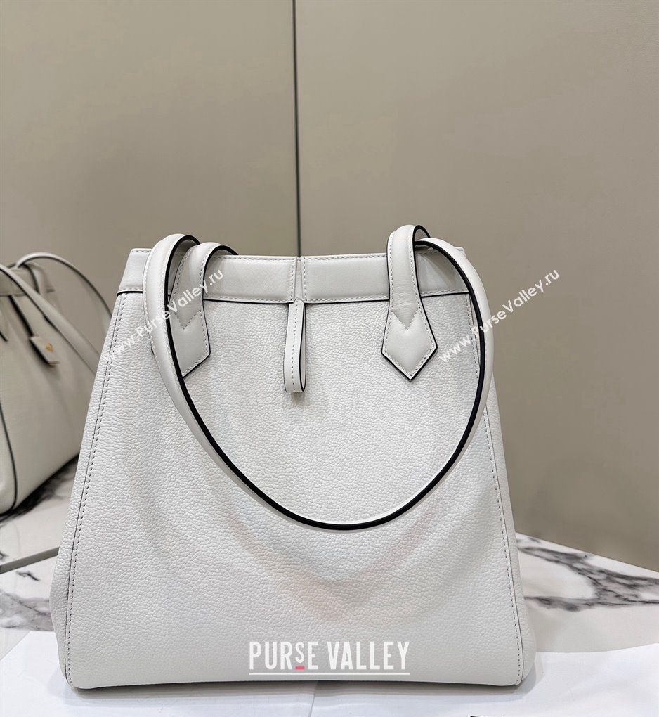 Fendi Origami Medium Bag in Leather that can be transformed White 2024 8626 TOP (CL-240416024)