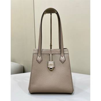 Fendi Origami Medium Bag in Leather that can be transformed Grey 2024 8626 TOP (CL-240416025)