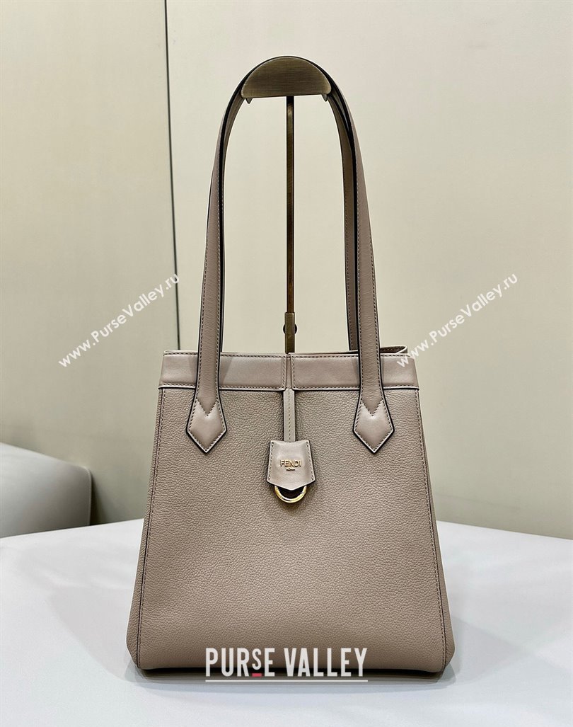 Fendi Origami Medium Bag in Leather that can be transformed Grey 2024 8626 TOP (CL-240416025)