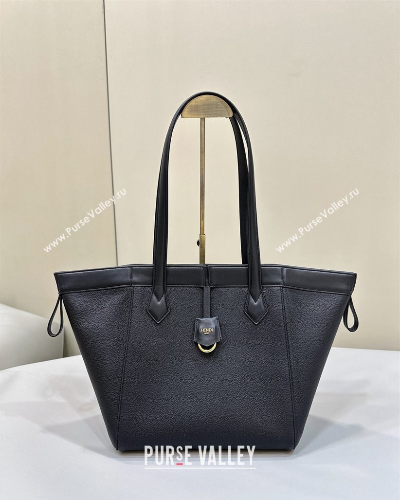 Fendi Origami Medium Bag in Leather that can be transformed Black 2024 8626 TOP (CL-240416026)