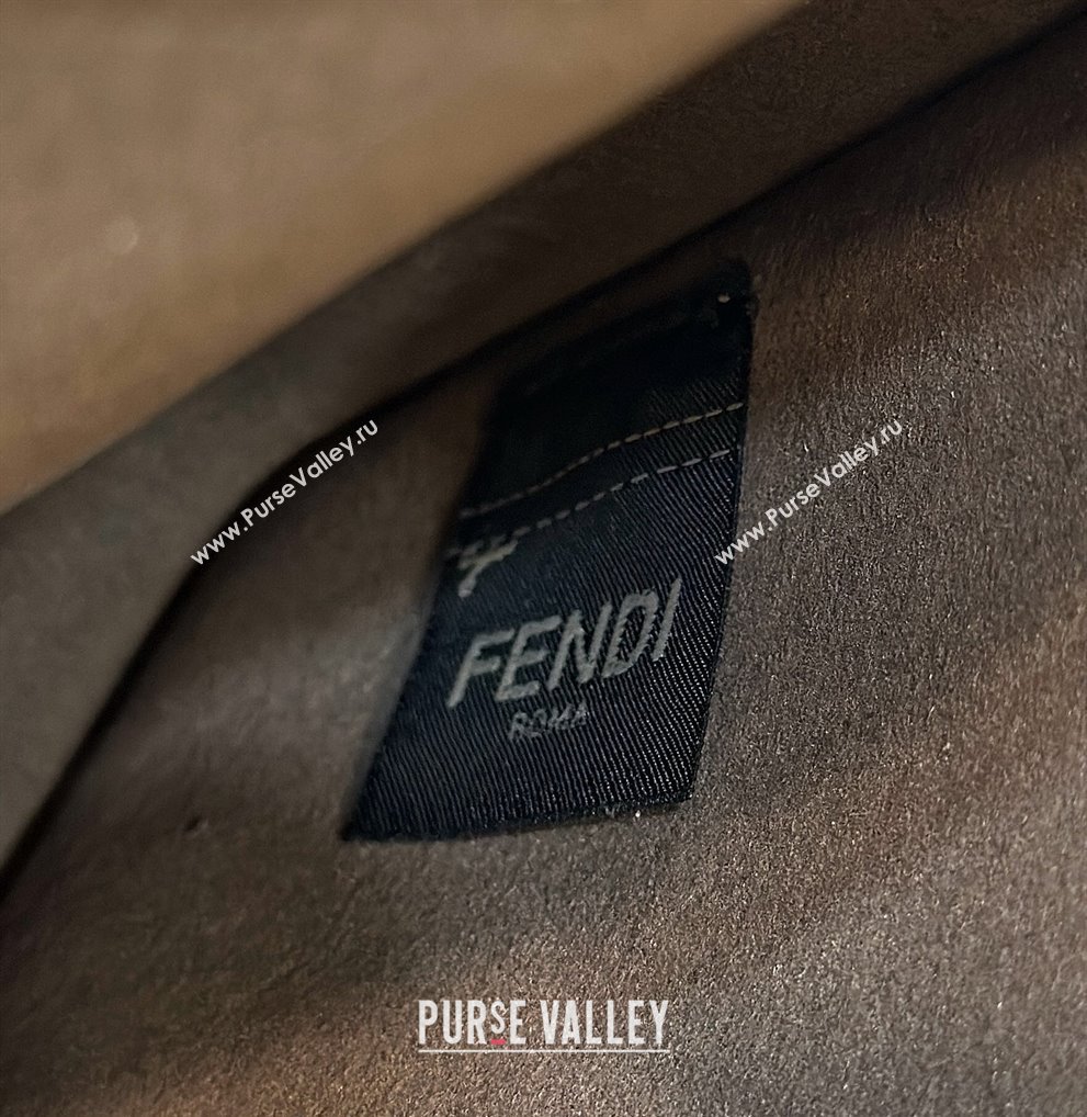 Fendi Mini Fendessence Hobo bag in Grained Calfskin with Topstitches Light Blue 2024 80165 (CL-240416006)