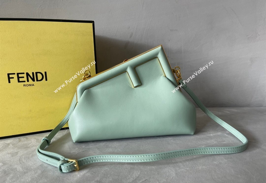 Fendi First Small Leather Bag Light Green 2024 0523 (AF-240523095)