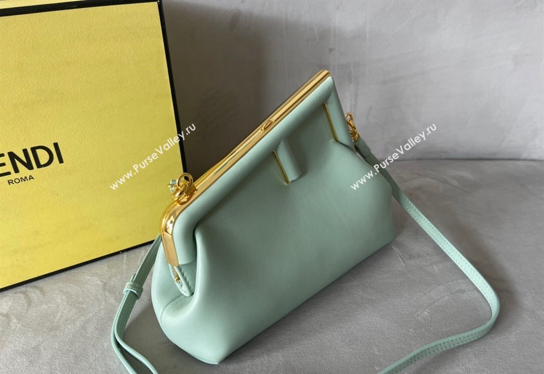 Fendi First Small Leather Bag Light Green 2024 0523 (AF-240523095)