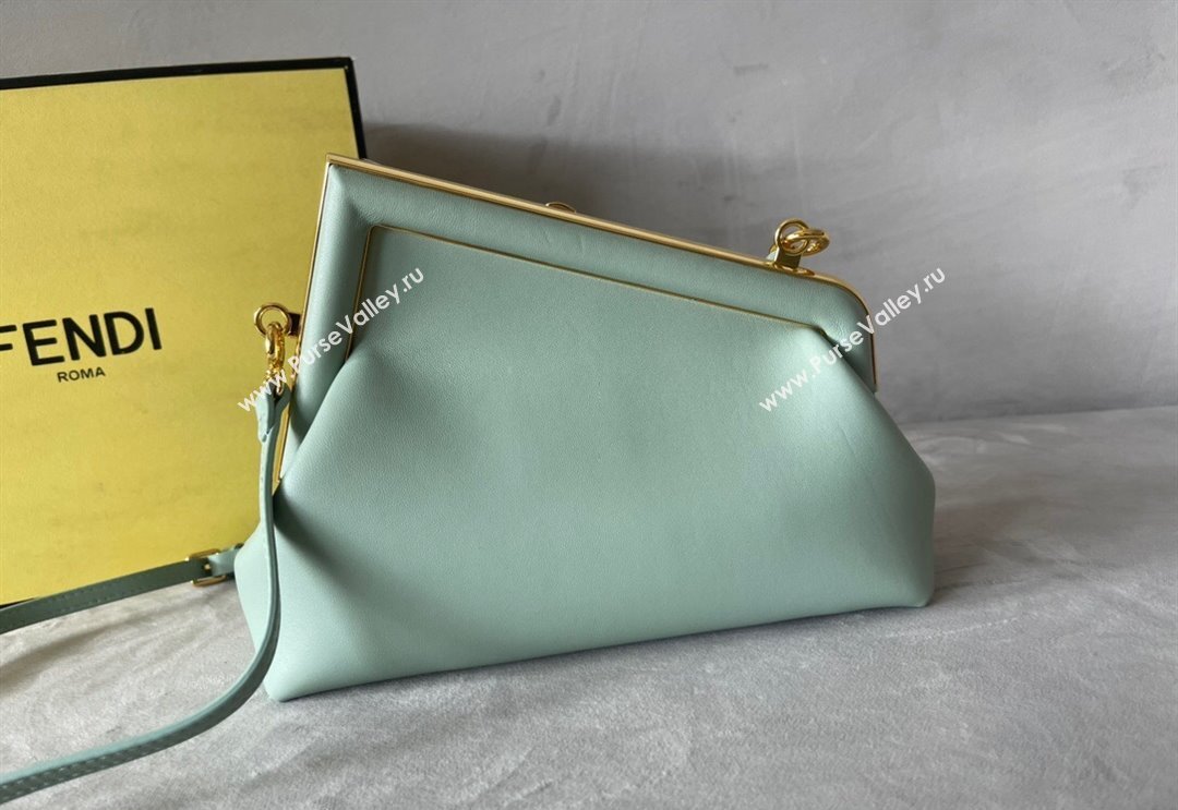 Fendi First Small Leather Bag Light Green 2024 0523 (AF-240523095)