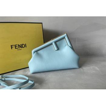 Fendi First Small Leather Bag Light Blue 2024 0523 (AF-240523096)