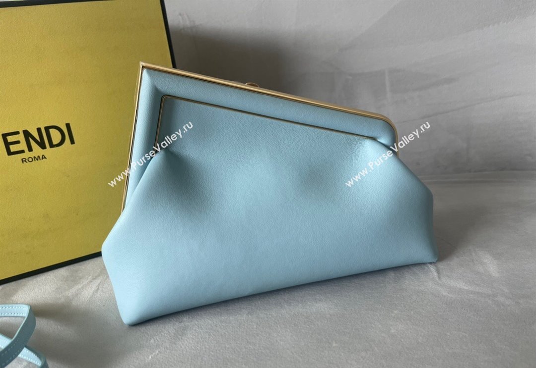 Fendi First Small Leather Bag Light Blue 2024 0523 (AF-240523096)